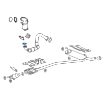 OEM Chevrolet Trax Front Pipe Gasket Diagram - 94558403