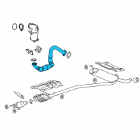 OEM Chevrolet Trax EXHAUST FRONT PIPE ASSEMBLY Diagram - 42630792
