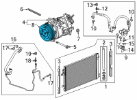 OEM Buick Clutch & Pulley Diagram - 84554904