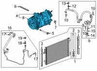 OEM Buick Envision Compressor Diagram - 84752894