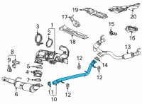 OEM Chevrolet Suburban Intermed Pipe Diagram - 84707606