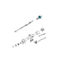 OEM Chevrolet Impala Lock, Steering Column Shaft Diagram - 26017656
