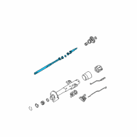 OEM Chevrolet Camaro Steering Shaft Assembly Diagram - 26019936