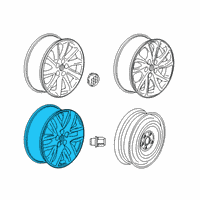 OEM Buick Envision Wheel, Alloy Diagram - 23315488