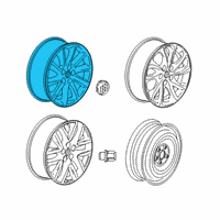 OEM Buick Envision Wheel, Alloy Diagram - 23315487