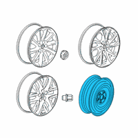 OEM Buick Envision Spare Wheel Diagram - 84445512