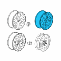 OEM Buick Envision Wheel, Alloy Diagram - 23315486
