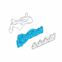 OEM Chevrolet Cobalt Exhaust Manifold Diagram - 12607724