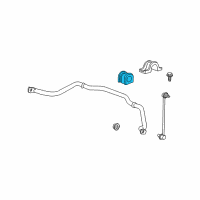 OEM Buick Enclave Stabilizer Bar Insulator Diagram - 15905569