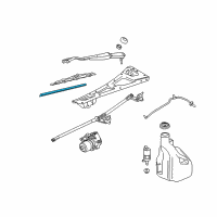 OEM Chevrolet SSR Blade Kit-Windshield Wiper *RH (Refill) Diagram - 15220314