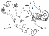 OEM Chevrolet Suburban Upper Nox Sensor Diagram - 12686784