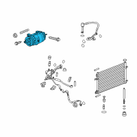 OEM Cadillac XTS Compressor Diagram - 84378274