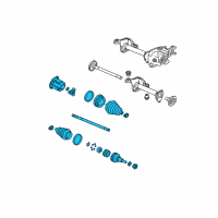 OEM Chevrolet Express 1500 Axle Assembly Diagram - 88982496