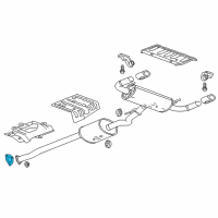 OEM Buick Envision Muffler & Pipe Gasket Diagram - 23187731