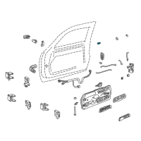 OEM Chevrolet Blazer Actuator Striker Diagram - 15013147