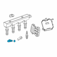 OEM Chevrolet Trax Crankshaft Sensor Diagram - 25195551