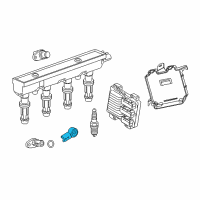 OEM Chevrolet Knock Sensor Diagram - 25201064