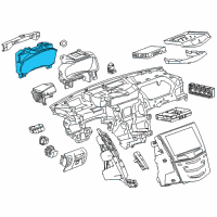 OEM Cadillac CTS Cluster Diagram - 84215581