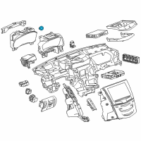 OEM Cadillac CTS Start Button Diagram - 22976443