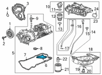 OEM Chevrolet Trailblazer Valve Cover Gasket Diagram - 12670503