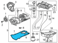 OEM Chevrolet Trailblazer Valve Cover Gasket Diagram - 12669132