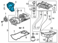 OEM Chevrolet Trailblazer Front Cover Diagram - 12697665