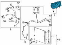 OEM Chevrolet Blazer Compressor Diagram - 84516974