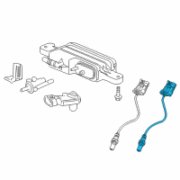 OEM Chevrolet Caprice Rear Oxygen Sensor Diagram - 92068713