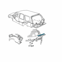 OEM Chevrolet S10 Blazer Wiper, Rear Window(Insert) Diagram - 22121329