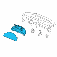 OEM Chevrolet Caprice Cluster Assembly Diagram - 92250192