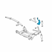 OEM Cadillac XLR Rear Suspension Knuckle Diagram - 88965637