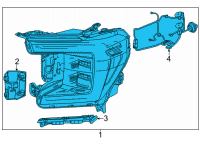 OEM GMC Yukon XL Composite Assembly Diagram - 84898701