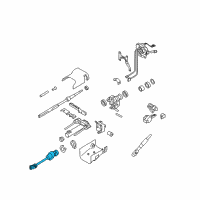 OEM Hummer H3T Steering Gear Coupling Shaft Assembly Diagram - 19256702