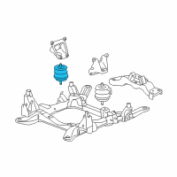 OEM Cadillac STS Front Mount Diagram - 22887775