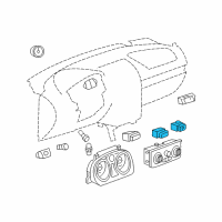 OEM Pontiac Switch Asm-Driver Seat Heater Diagram - 15817488