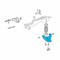OEM Oldsmobile Bravada Lower Control Arm Diagram - 15003923