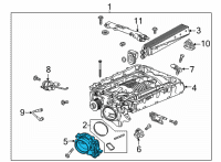 OEM GMC Sierra 3500 HD Throttle Body Diagram - 12678223