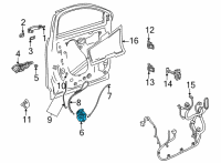 OEM Chevrolet Trailblazer Latch Diagram - 13540564