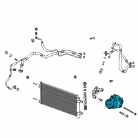OEM Chevrolet Cruze Compressor Diagram - 39176467