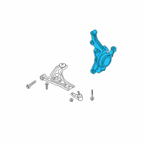 OEM Chevrolet Aveo Steering Knuckle Assembly Diagram - 96870493