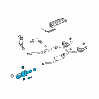 OEM Buick Enclave Catalytic Converter Diagram - 23229312