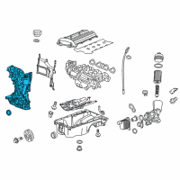 OEM Chevrolet Trax Cover Asm-Engine Front (W/ Oil Pump & Water Pump) Diagram - 25199424