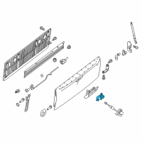 OEM Cylinder Set-Rear Gate Lock Diagram - K3477-EZ01A