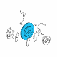 OEM Saturn Vue Front Brake Rotor Diagram - 22666578
