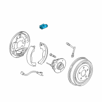 OEM Pontiac Torrent Wheel Cylinder Diagram - 22706688