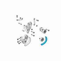 OEM Chevrolet S10 Blazer Belt, Fan & Water Pump & A/C Compressor & Generator & P/S Pump Diagram - 10179286
