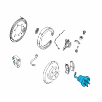 OEM Cadillac XLR Rear Wheel Bearing (W/ Bearing & Wheel Speed Sensor) Diagram - 88967288