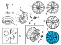 OEM 19-Inch Alloy Wheels w/ Black Accent Diagram - 08W19-TVA-100A