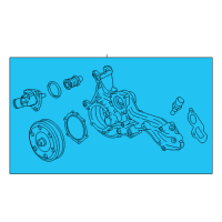 OEM Chevrolet Camaro Water Pump Assembly Diagram - 12700555