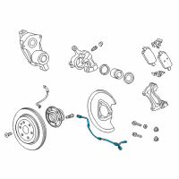 OEM Buick Enclave Rear Speed Sensor Diagram - 84518370
